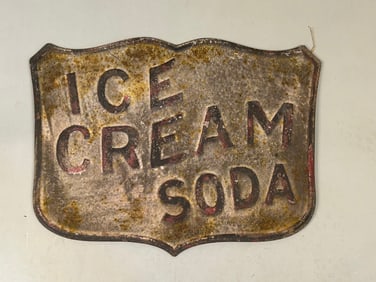 Vintage Ice Cream Soda Sign