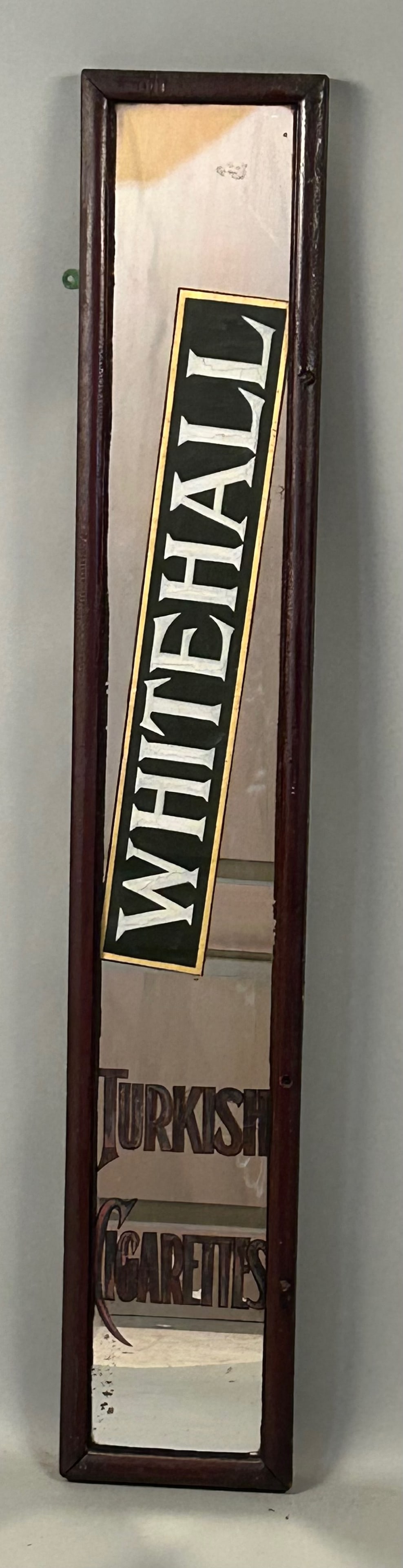 Antique Whitehall Turkish Cigarettes Reverse Painted Glass Sign (1 of 8)