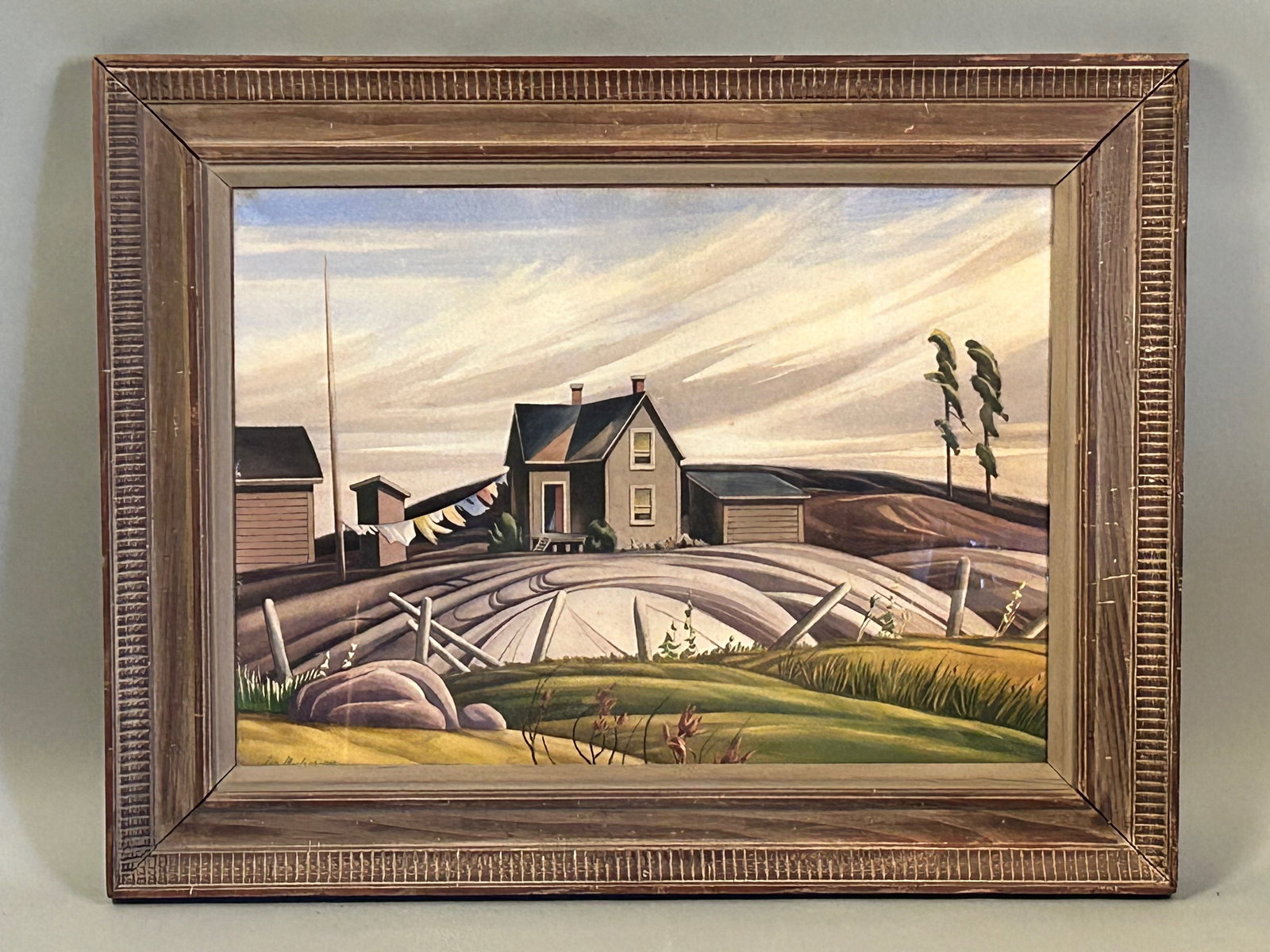 Ian MacIver (Scottish, 1903–1975) Farmhouse Landscape, 1948 (1 of 9)