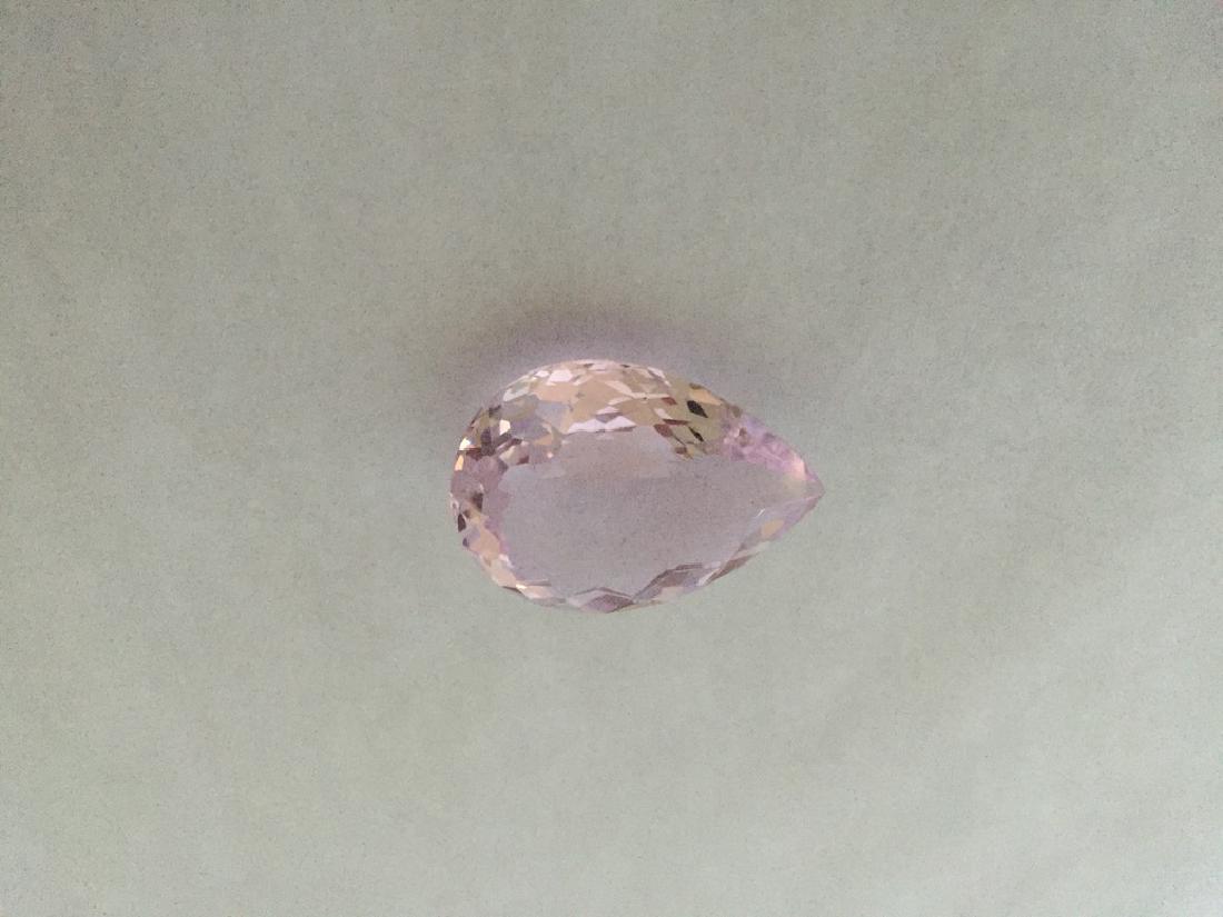Morganite ring face: Morganite face 18.23x25.6x10.10 mm