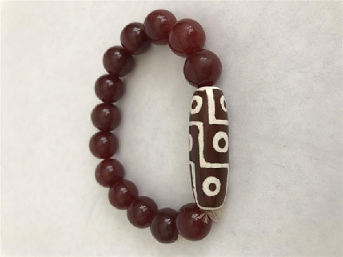 Tibetan fortune bead  Bracelet (1 of 4)