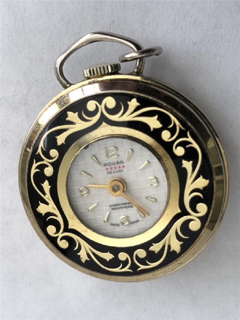 Vintage Rouan De Luxe Pocket Watch