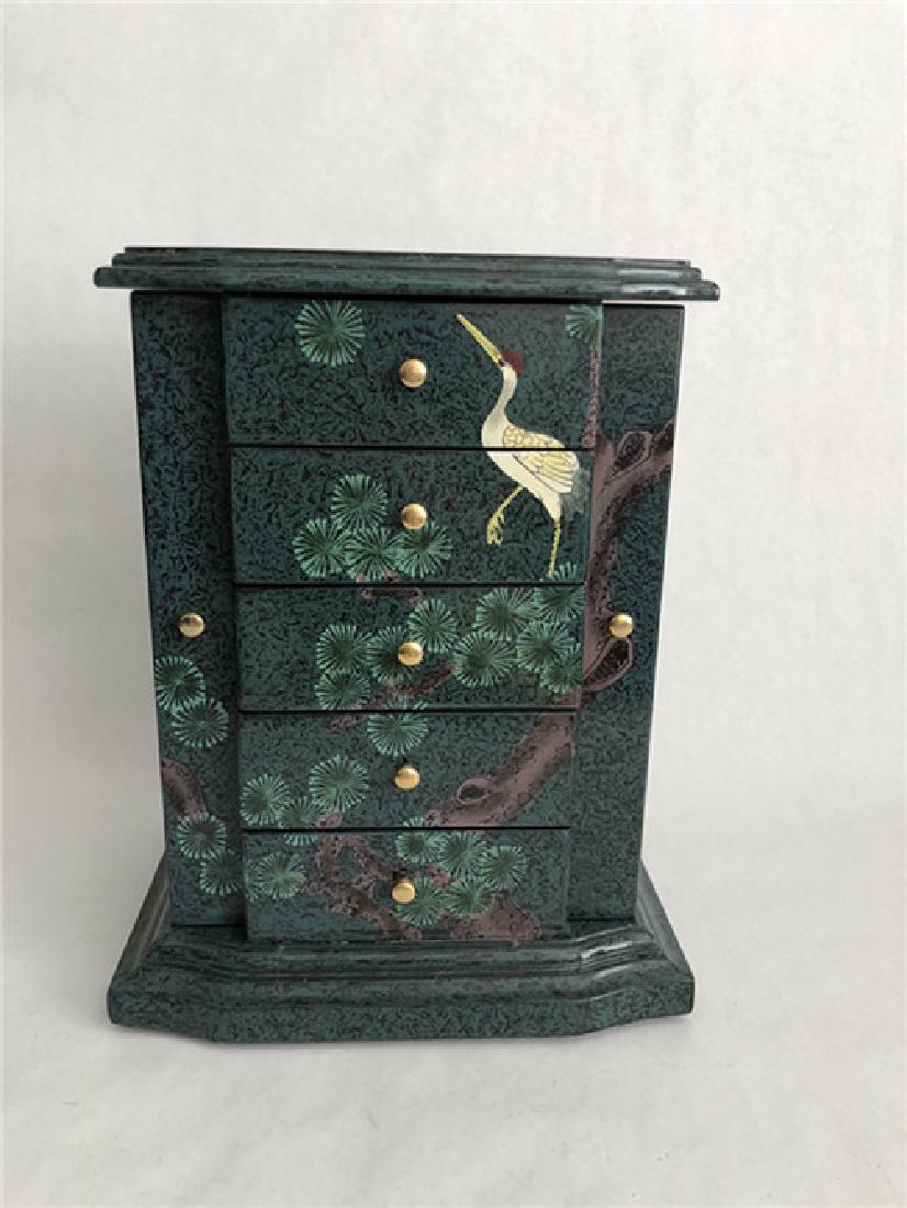 Large Jewelry Box Cabinet Armoire Watch Case Ring (1 of 14)