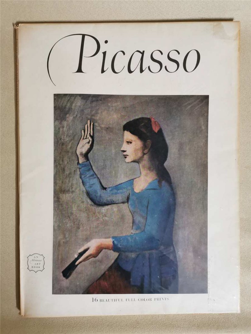 1950 s Picasso AN Abrams ART Book Beautiful full Color: 1950 s Picasso AN Abrams ART Book Beautiful full Color 1.Plate Three the gourmet painted 1901 10X 8 inchChester Dale Colleetion, New York2.Plate Four LA VIE painted 1903 11 X 8 inchthe Cleveland of Ar