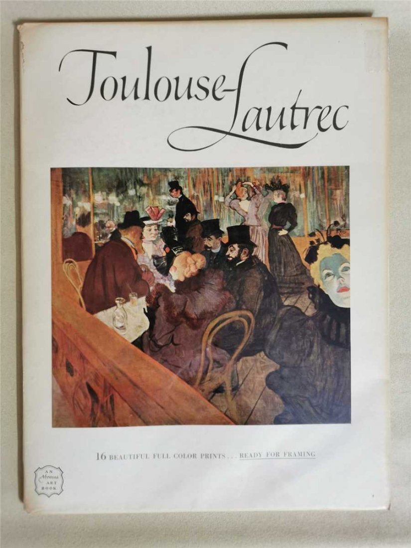 Henri De Toulouse-Lautrec An Abrams ART Book 15 Beautif: Henri De Toulouse-Lautrec An Abrams ART Book 15 Beautiful Plate one on the cover: At the moulin (1892)9 X 8 inch, plate two portrait of the Artist's mother reading (1887) 9 3/4 X 8 inch,plate three ci