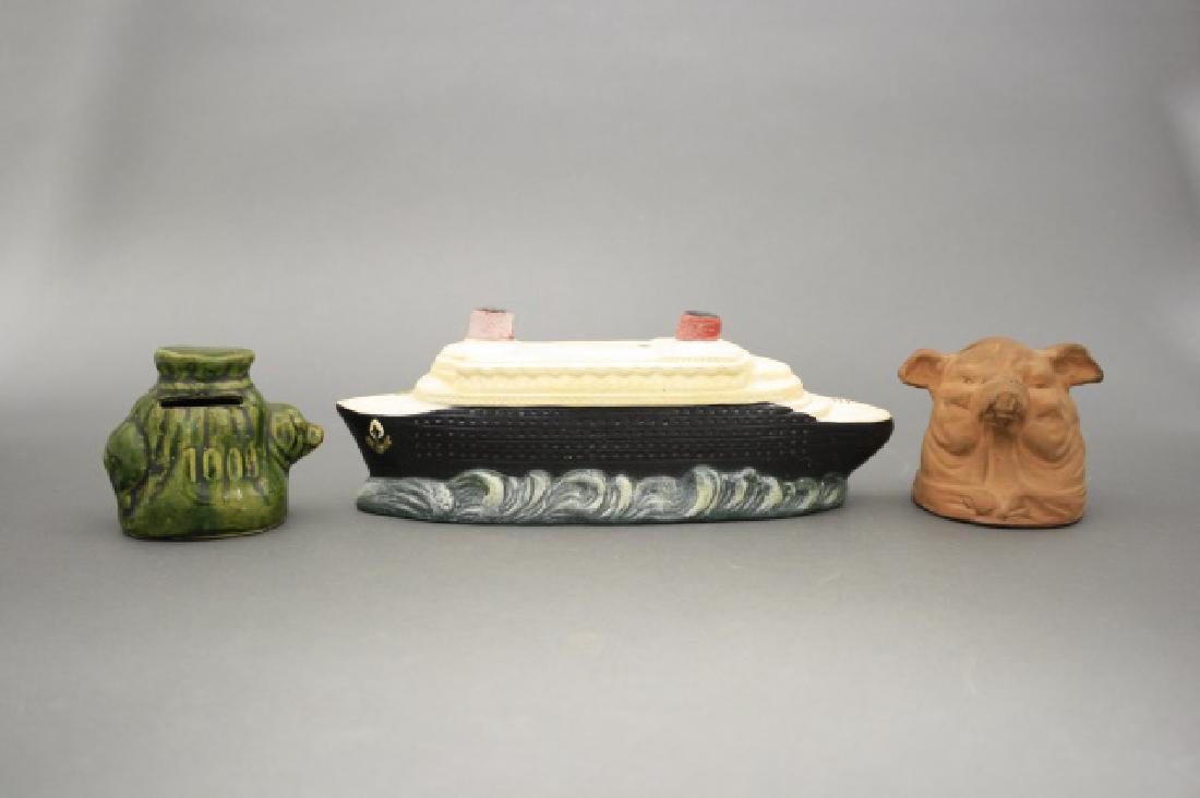 Lot: Three Ceramic Banks (1 of 2)