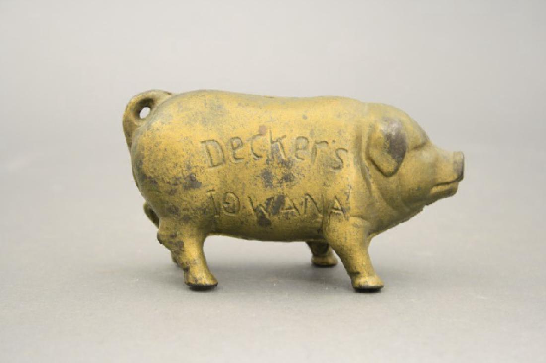 Decker's Iowanna: Made in America. Cast Iron. 4 1/2" L. Fine Condition.