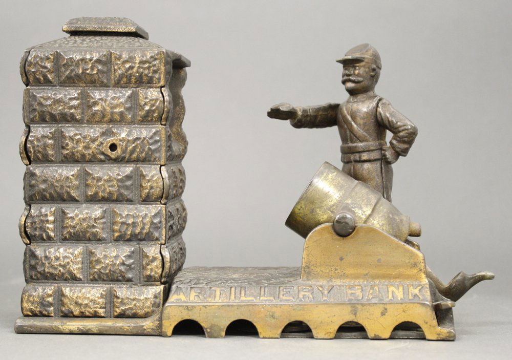 Artillery, Electroplated Mechanical Bank (1 of 2)