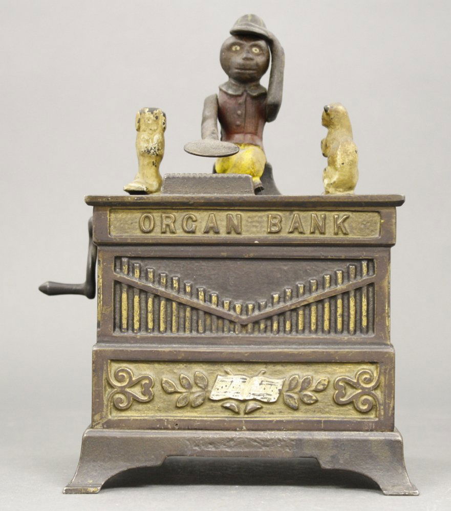 Organ, Cat & Dog Mechanical Bank (1 of 2)