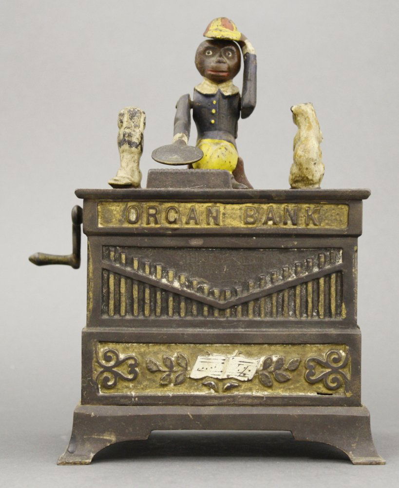 Organ, Cat & Dog Mechanical Bank (1 of 1)
