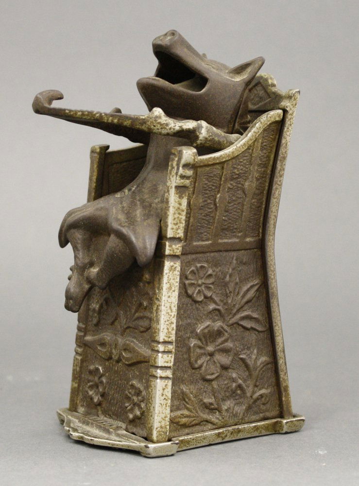 Pig in Highchair Mechanical Bank (1 of 1)