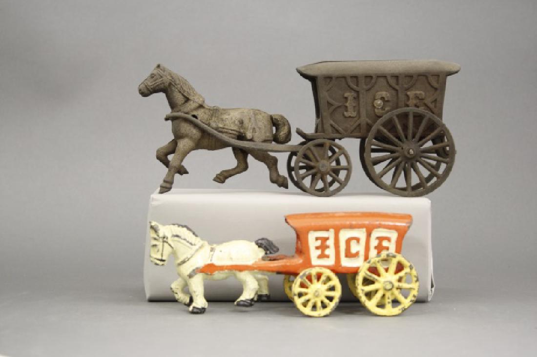 Lot: Two Ice Wagons (1 of 2)