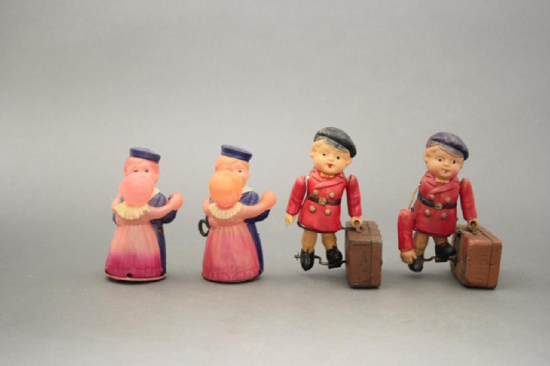 Lot: Two Dancing Couples, Two Boys with Suitcase (1 of 2)