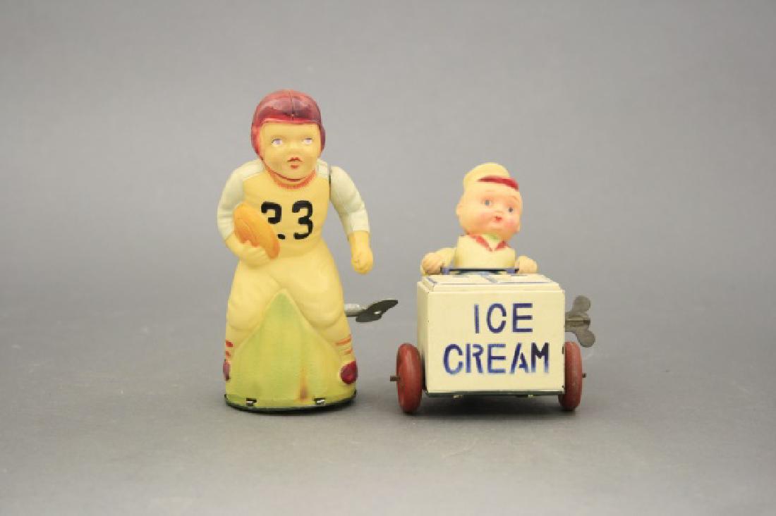 Lot: Ice Cream Vendor, Football Player (1 of 2)