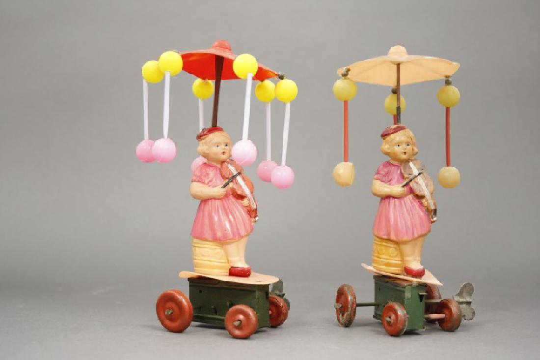 Lot: Two Girls Playing Violin (1 of 2)