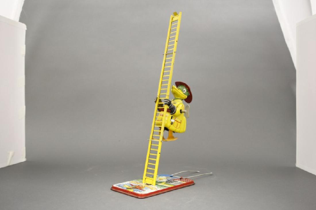 Mike the Mallard: Made by Line Mar Toys of Japan circa 1950's. Tin. Excellent Condition. He is in working condition.