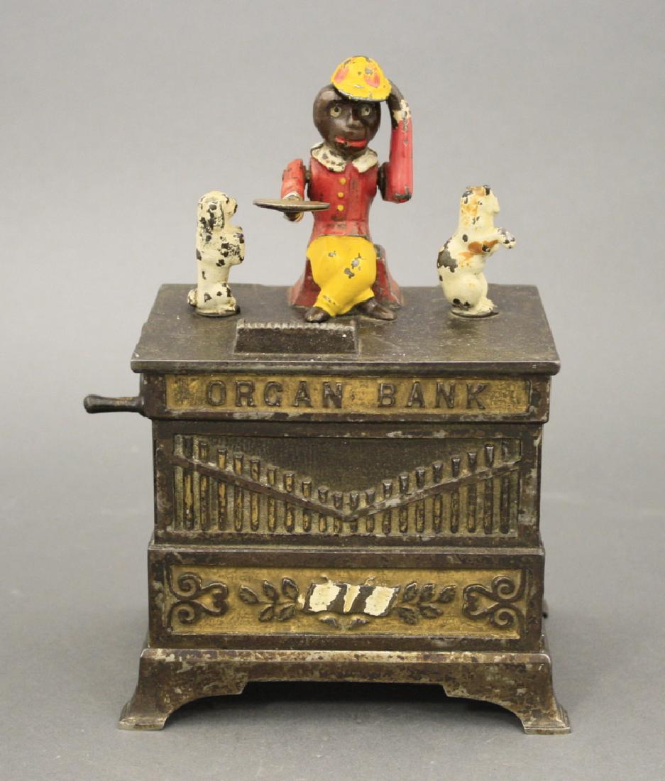 Organ Mechanical Bank, Cat and Dog (1 of 2)