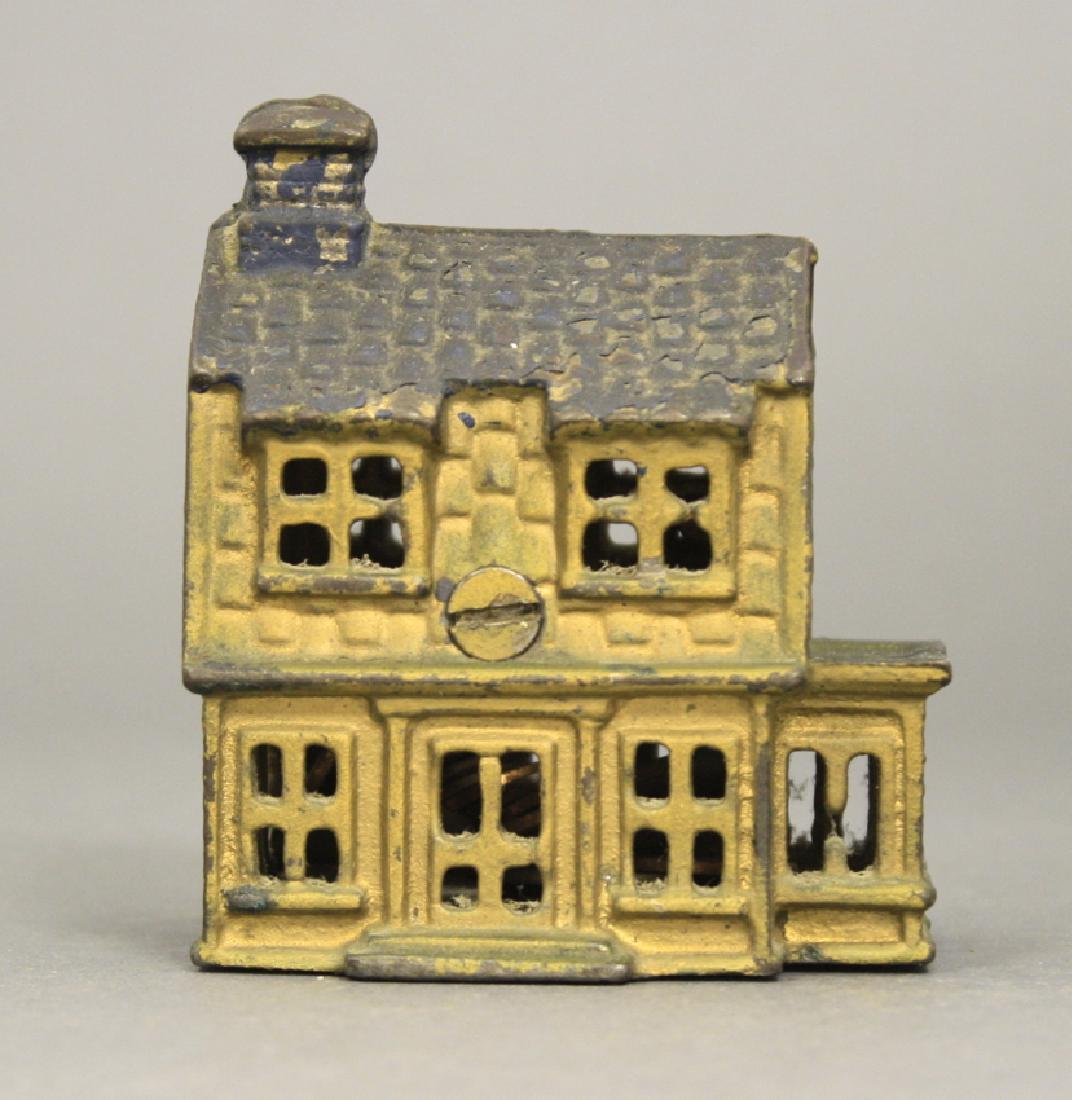 House with Porch: Made of Cast Iron. Very Fine Condition.