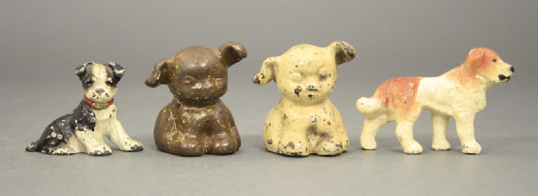 Lot: Four Dog Paperweights (1 of 2)