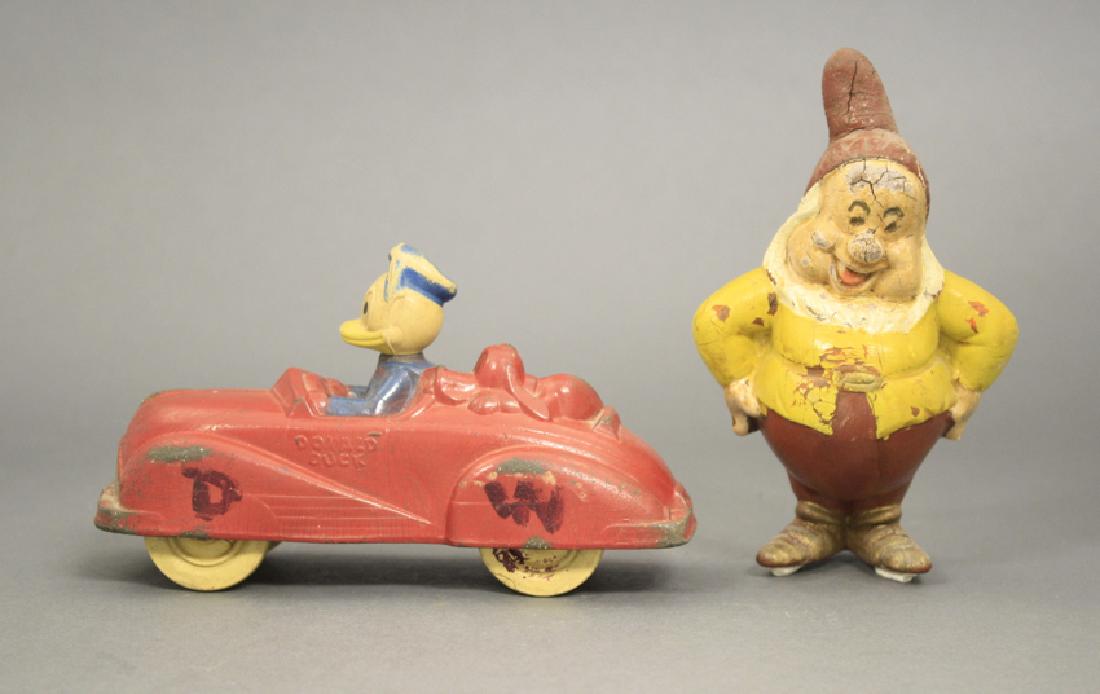 Lot: Two Auburn Rubber Disney Themed Toys (1 of 2)