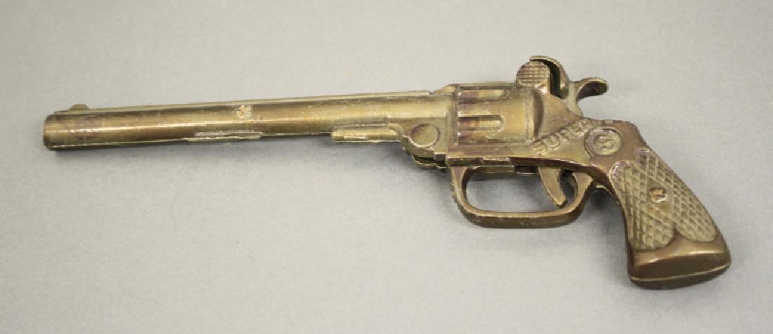 Super Cap Gun: Made of Cast Iron. 8 1/2" L. Pristine Condition.