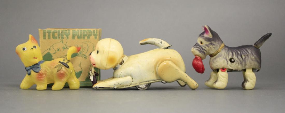 Lot: Three Animal Windup Toys (1 of 2)