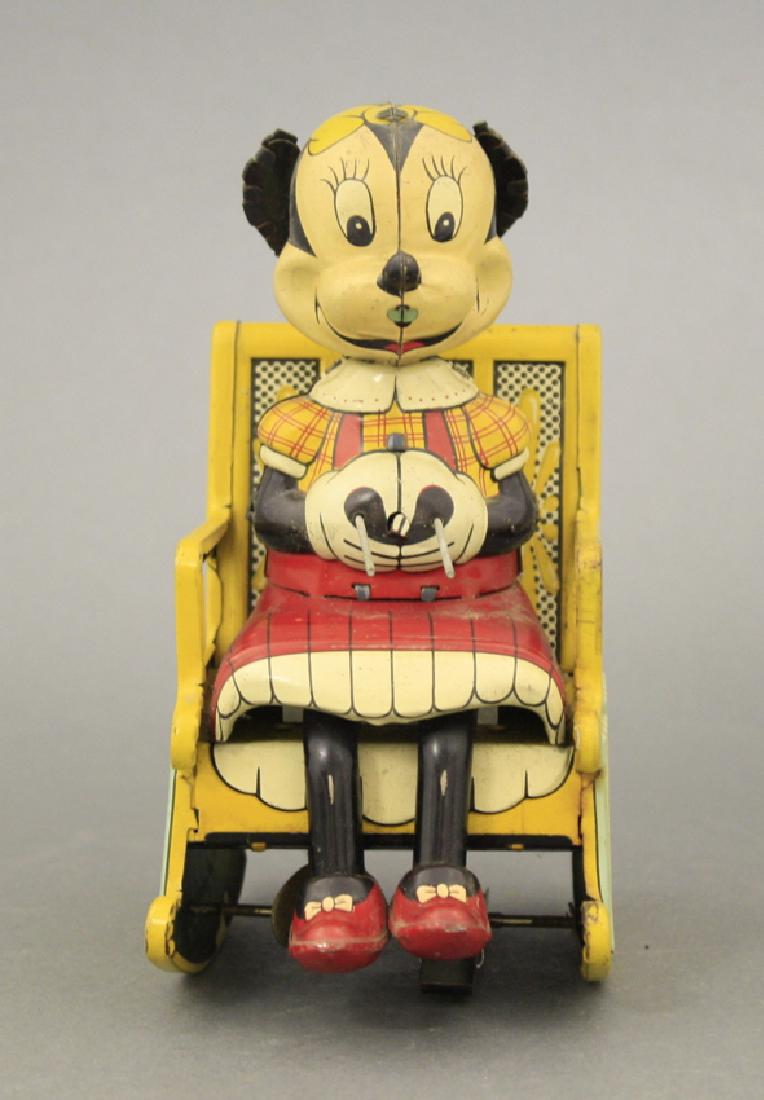 Windup Line Mar Minnie Mouse In Rocking Chair