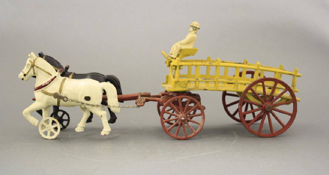 Plantation Dray: Dent Hardware. Made of Cast Iron. American - Circa 1910. 15.5" L. Pristine Condition.