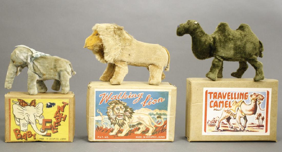 Three Felt Windup Animals with Boxes (1 of 2)