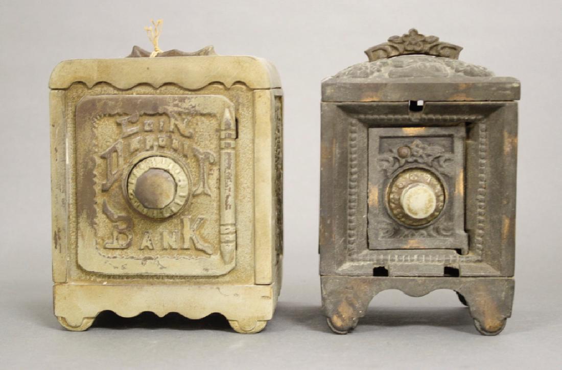 Horse Head Safe (5.5" H) / Coin Deposit (5.5" H): Kenton Hardware - Circa 1910. Made of Cast Iron. Very Good / Fine Condition.