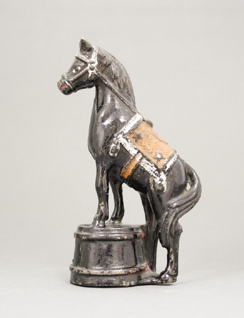 Horse on Tub: A. C. Williams Circa 1920. Made of Cast Iron. Very Fine Condition.