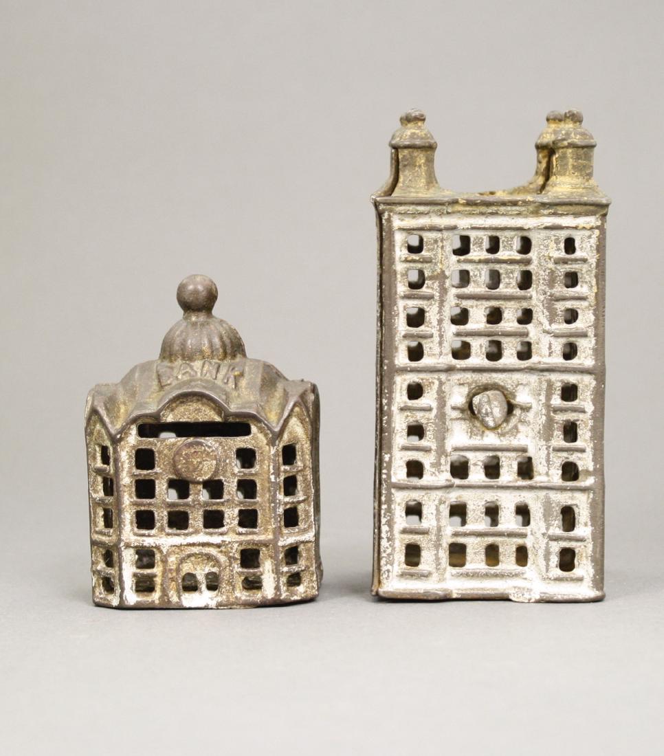 Small Cast Iron Dome Still Bank and Highrise Still (1 of 2)