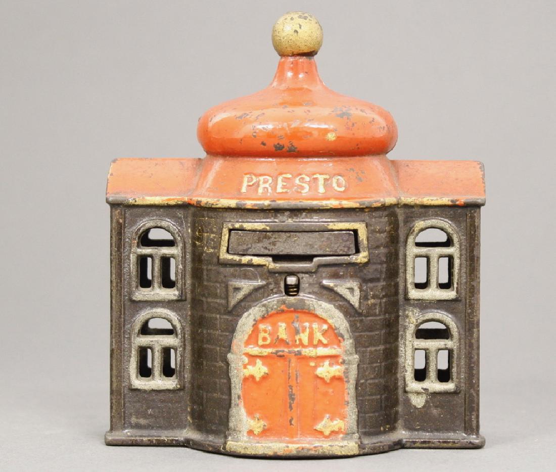 Presto: Kyser & Rex Co. circa 1890's. Made of Cast Iron. Excellent Condition (Could use a clean).