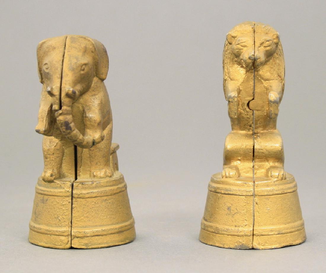 Two Tub Banks: A. C. Williams circa 1920's. Made of Cast Iron. Very Fine Condition.