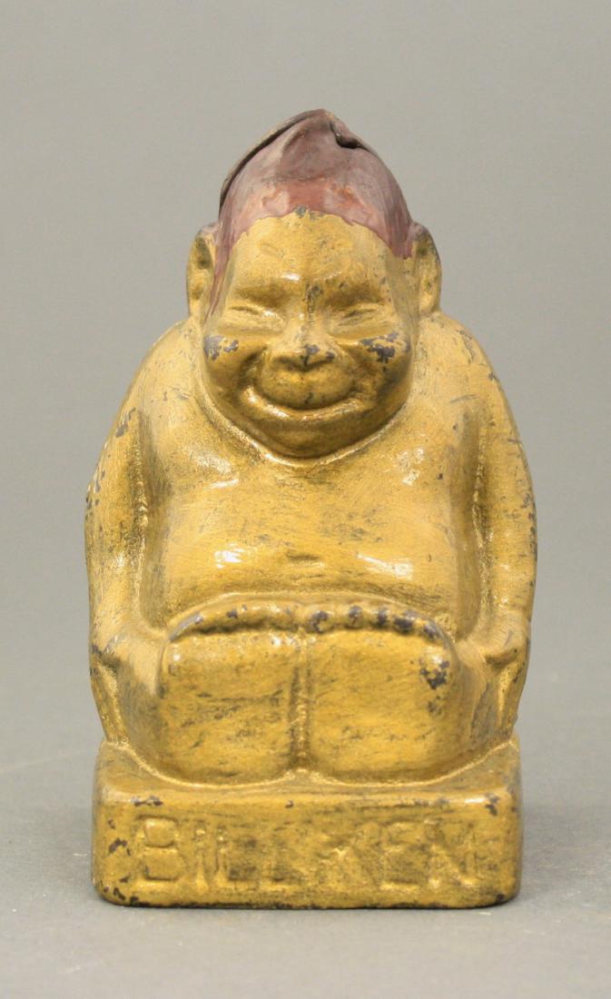 Billiken: A. C. Williams circa 1910's. Made of Cast Iron. Fine Condition.