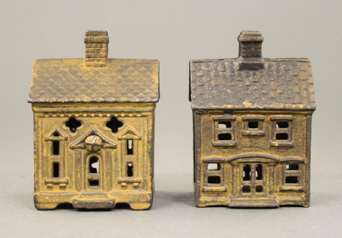 One Story House / Two Story House: Kenton Hardware / A. C. Williams circa 1930's. Made of Cast Iron. Good to Fine Condition.