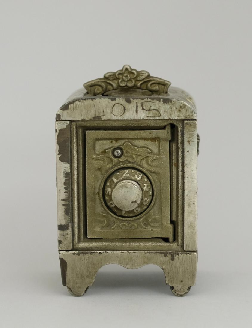 Cupid Safe: Made by Kenton. Made of Cast Iron. 4 5/8" Tall. Fine Condition.