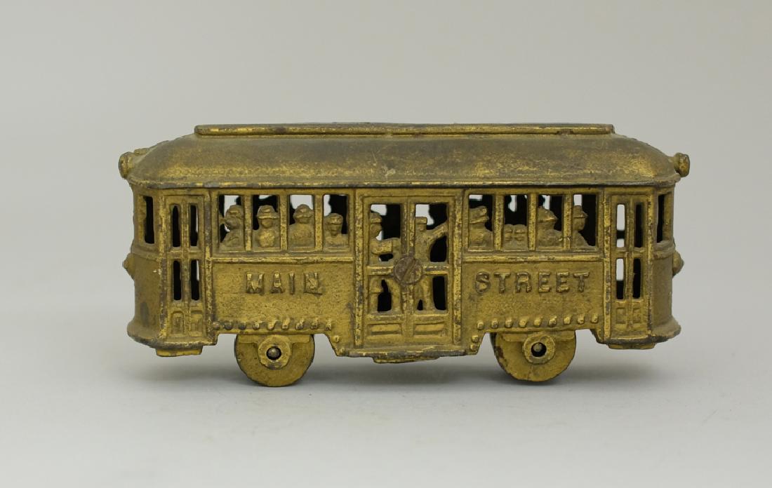 Main Street Trolley with Passengers Bank (1 of 2)