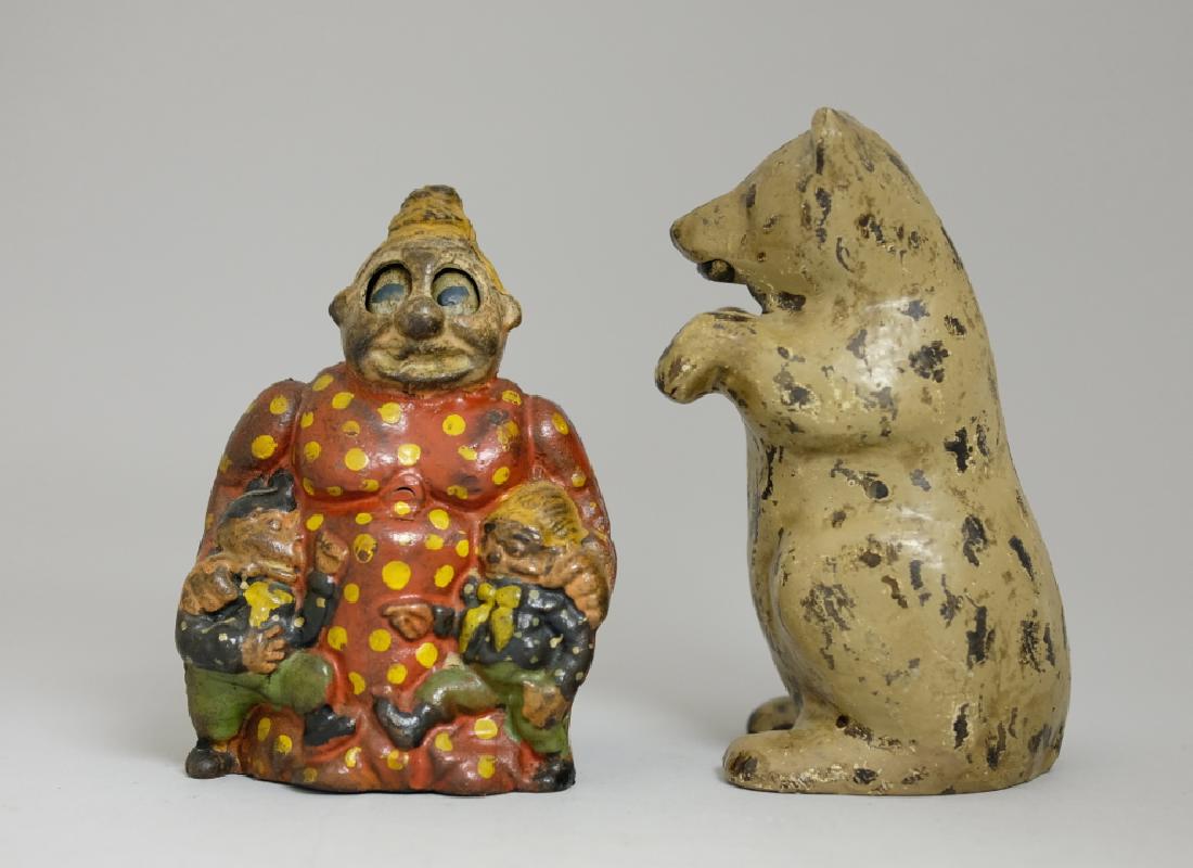 Mamakatzenjammer / Begging Bear Mechanical Banks (1 of 2)