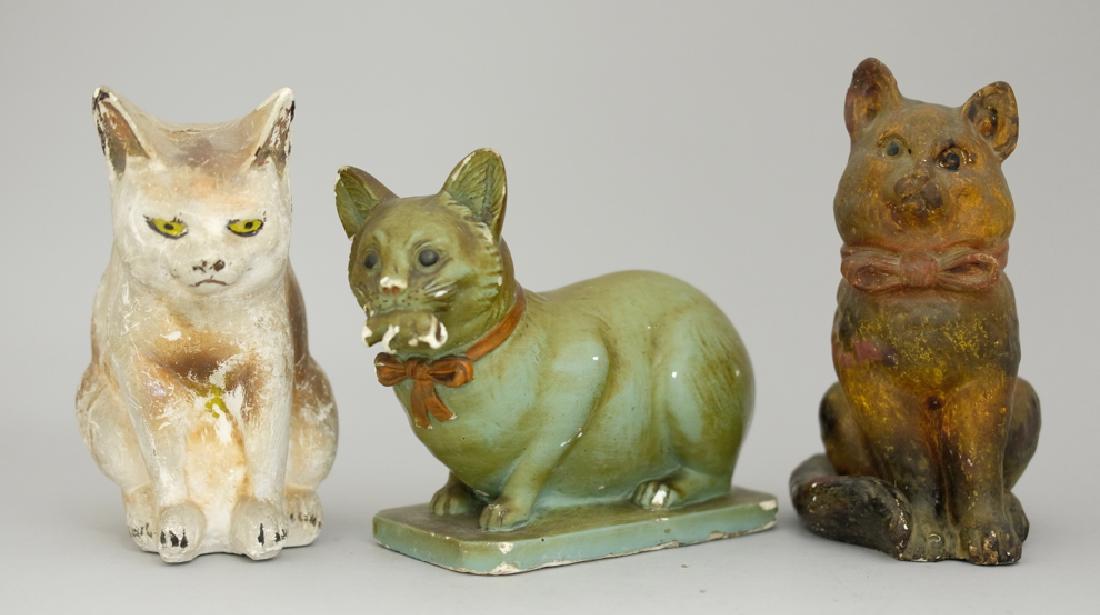 Three Ceramic Cat Still Banks (1 of 2)