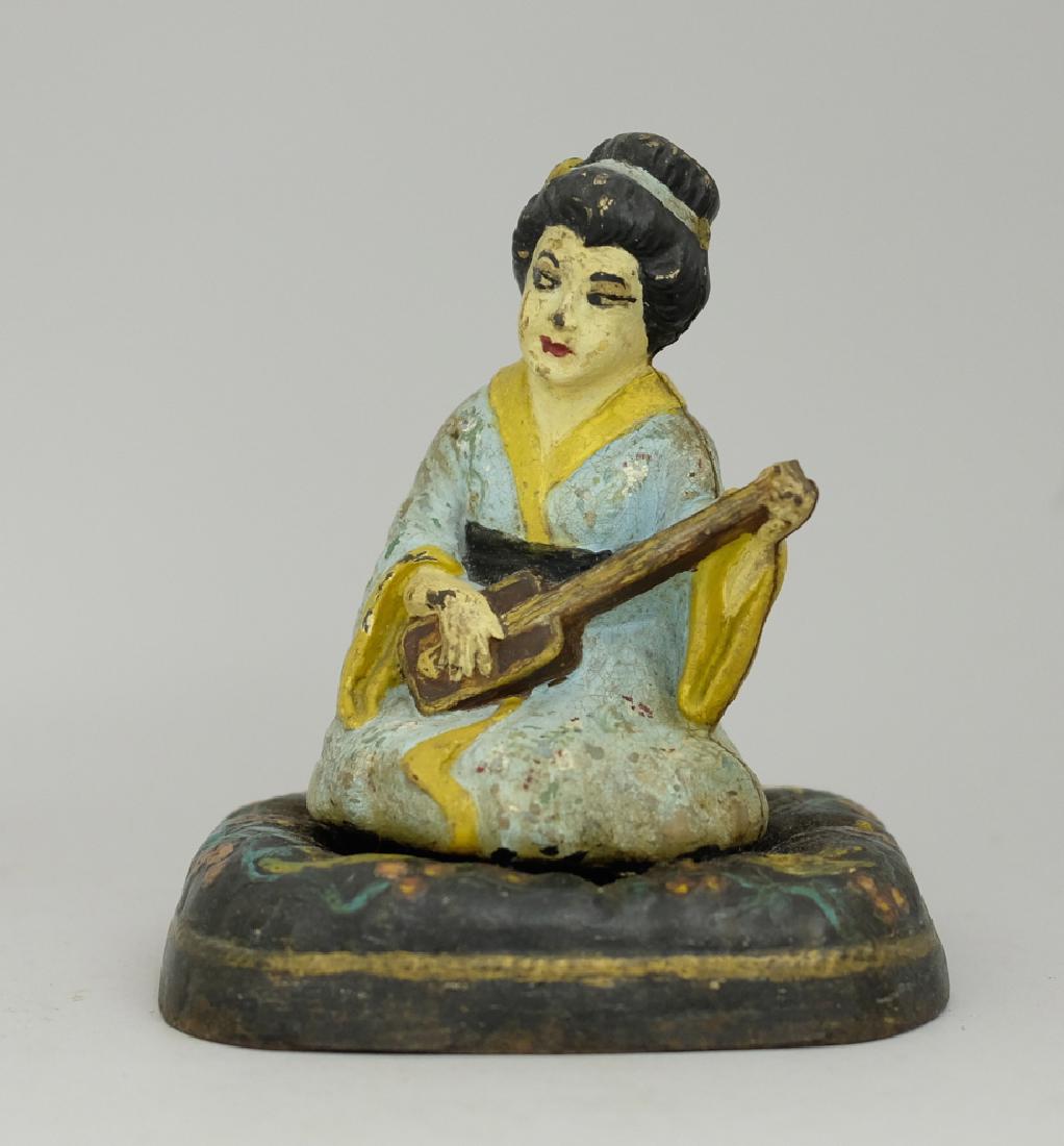 Oriental Woman on Pillow Doorstop (1 of 2)