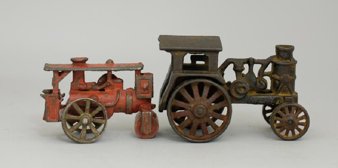 Road Roller / Tractor Cast Iron Toys (1 of 2)