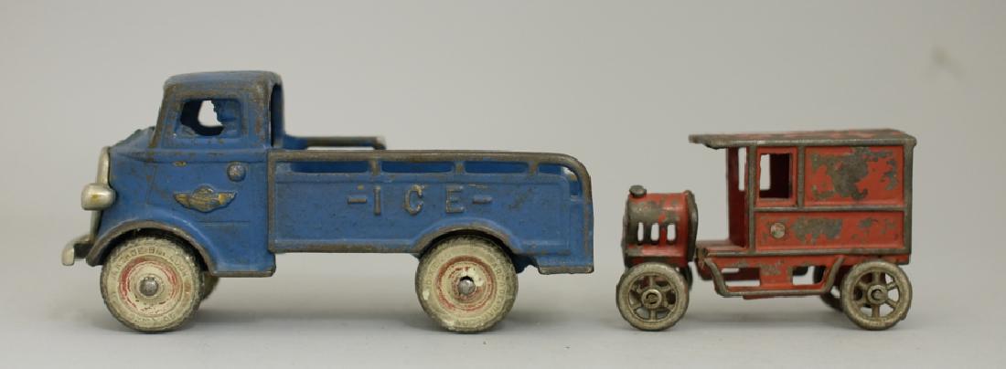 Ice and Delivery Cast Iron Truck Toys (1 of 2)