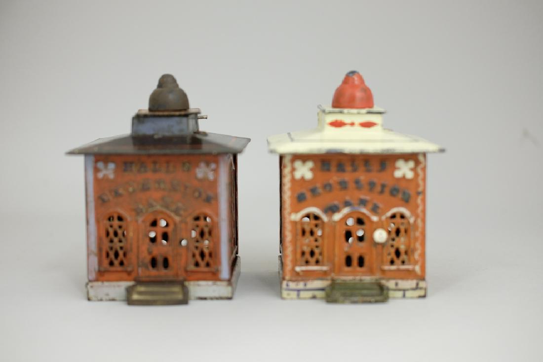 Two Hall's Excelsior Iron Mechanical Banks (1 of 2)