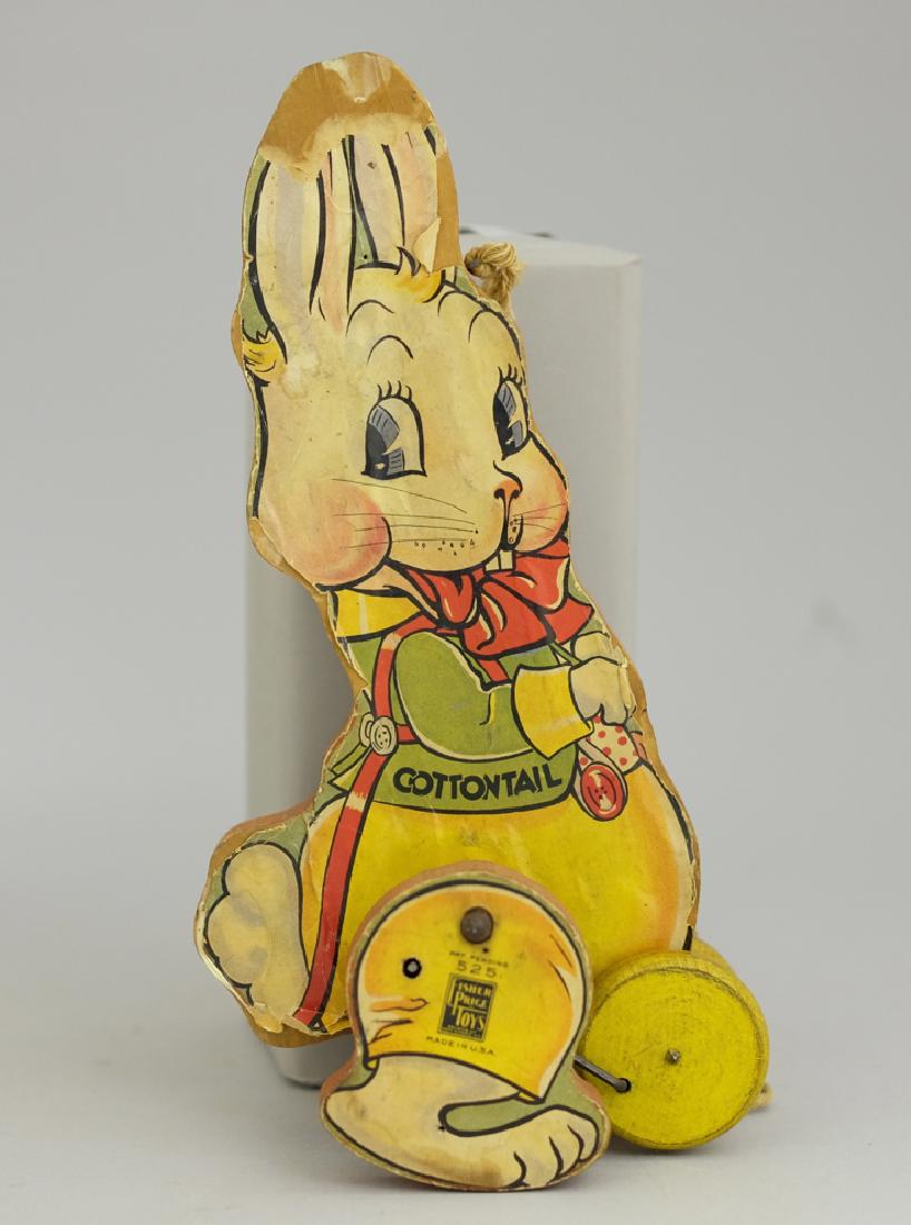 Fisher Price Cotton Tail Toy Part: This toy part is in good condition (missing his red wagon).