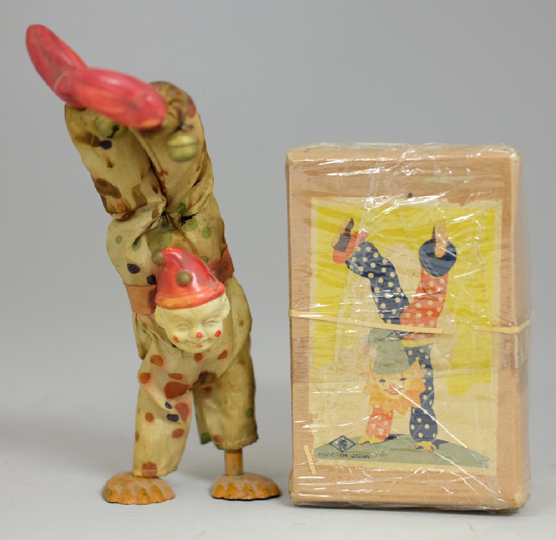 Windup Celluloid Clown doing a Handstand (1 of 2)