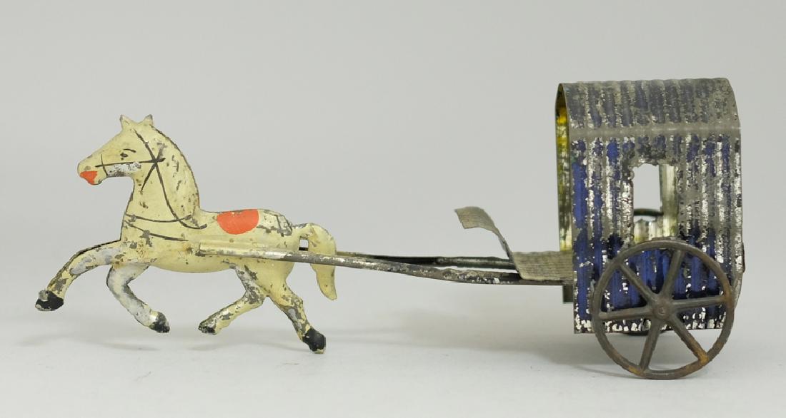 American Tin Horse Pulling Wagon (1 of 2)