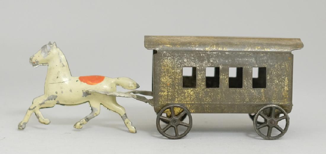 American Tin Horse Pulling Trolley (1 of 2)