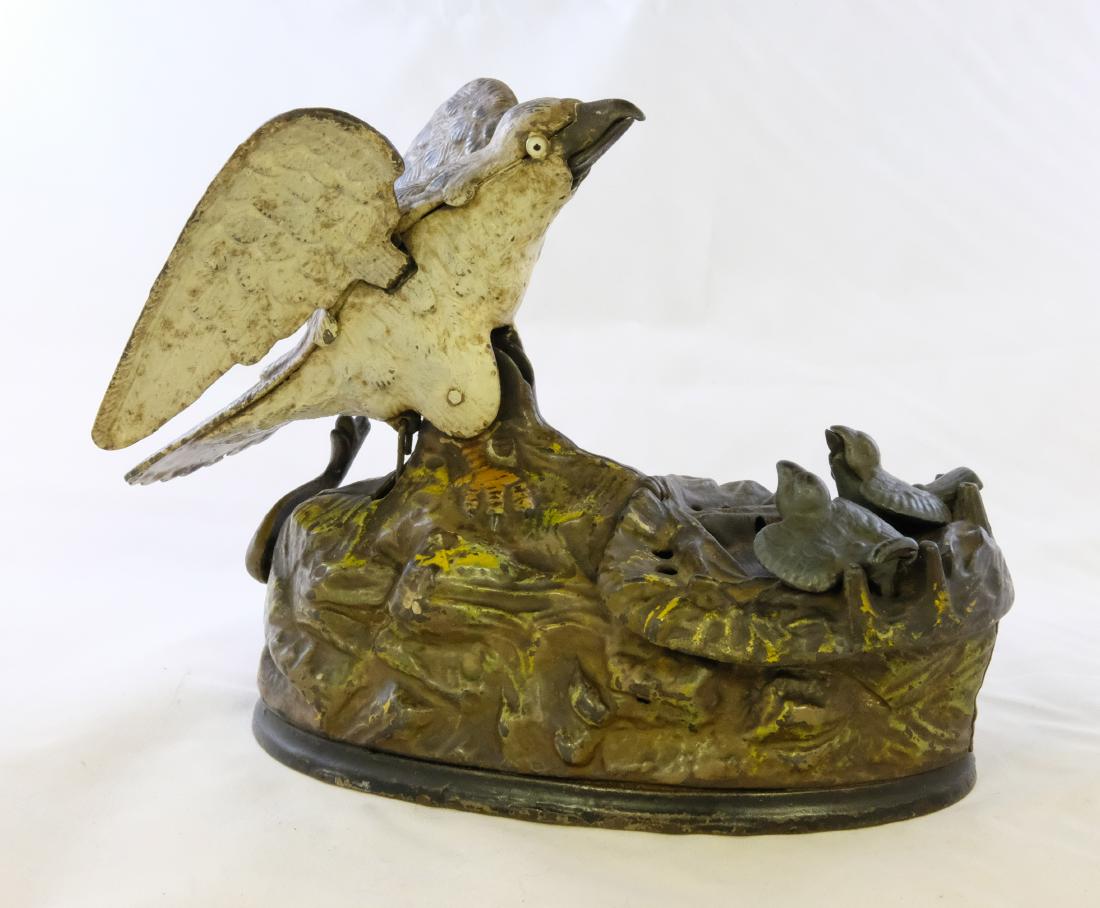Eagle and Eaglets Mechanical Bank (1 of 3)