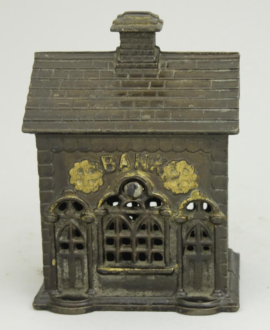 Roof Bank: Made by Grey Iron Casting Co. Made of Cast Iron. Excellent Condition.